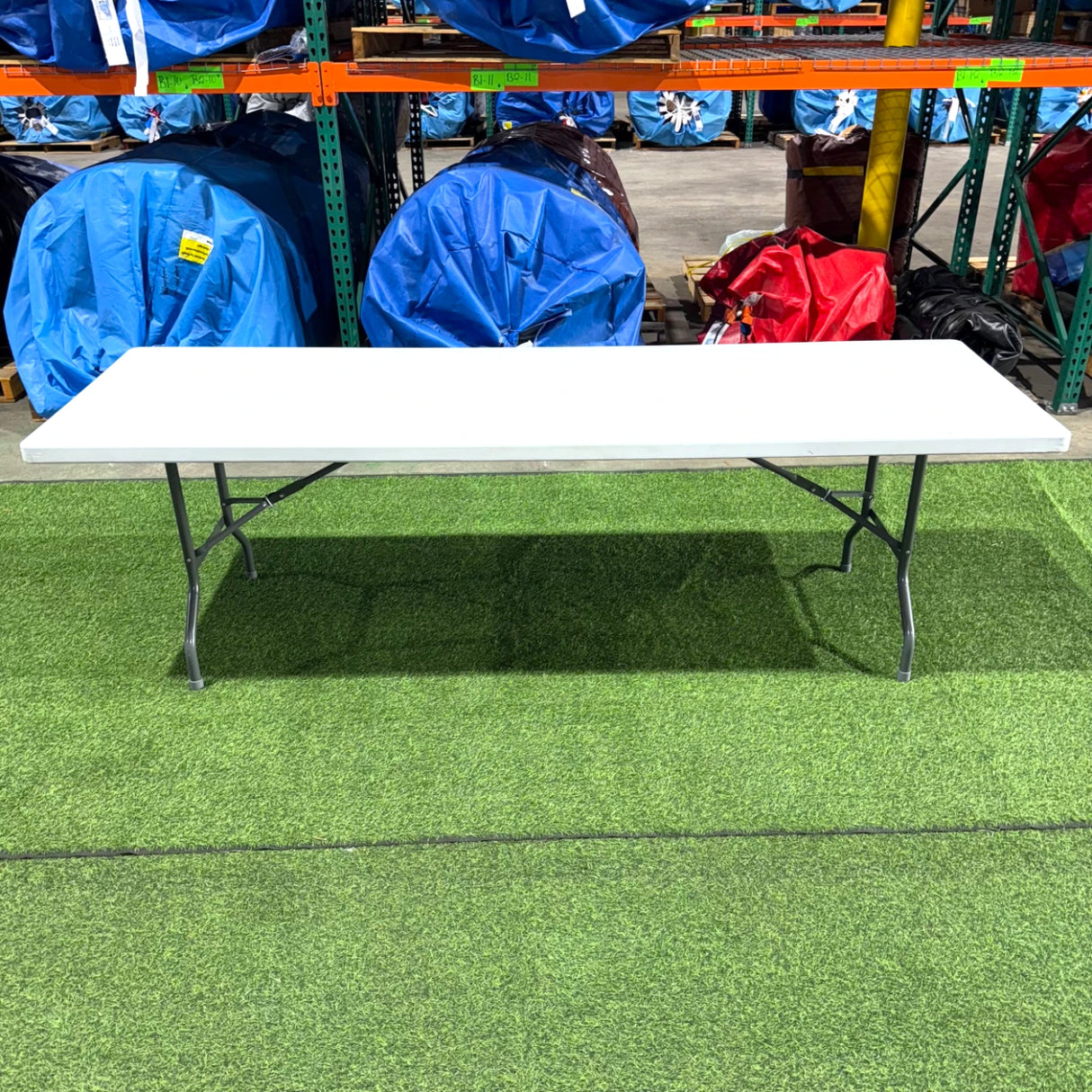 8ft Heavy Duty White Plastic Banquet Table