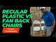 HD Pro White Plastic Folding Chair